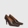 Square-Toe Snake Stiletto Pumps Square-Toe Snake Stiletto Pumps