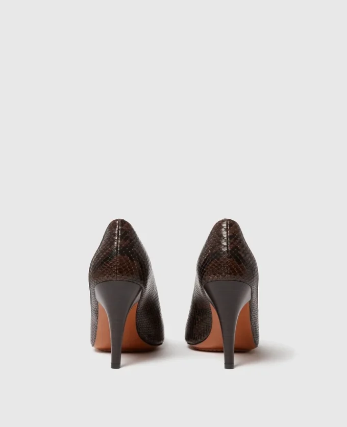 Square-Toe Snake Stiletto Pumps Square-Toe Snake Stiletto Pumps