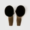 Square-Toe Suede Knee-High Stiletto Boots Square-Toe Suede Knee-High Stiletto Boots