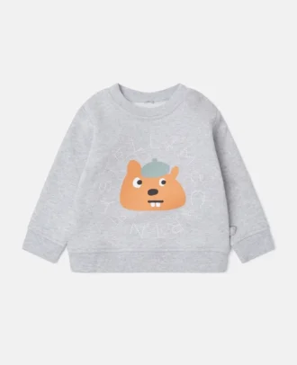 Squirrel Graphic Crewneck Sweatshirt