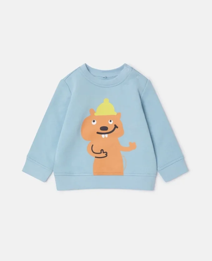 Squirrel Graphic Crewneck Sweatshirt Squirrel Graphic Crewneck Sweatshirt