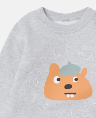 Squirrel Graphic Crewneck Sweatshirt