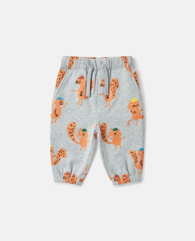 Squirrel Graphic Drawstring Sweatpants Squirrel Graphic Drawstring Sweatpants