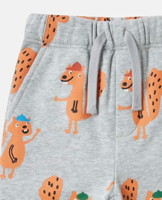 Squirrel Graphic Drawstring Sweatpants Squirrel Graphic Drawstring Sweatpants