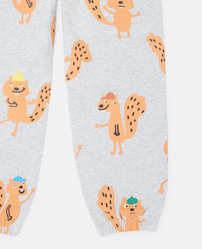 Squirrel Graphic Drawstring Sweatpants Squirrel Graphic Drawstring Sweatpants