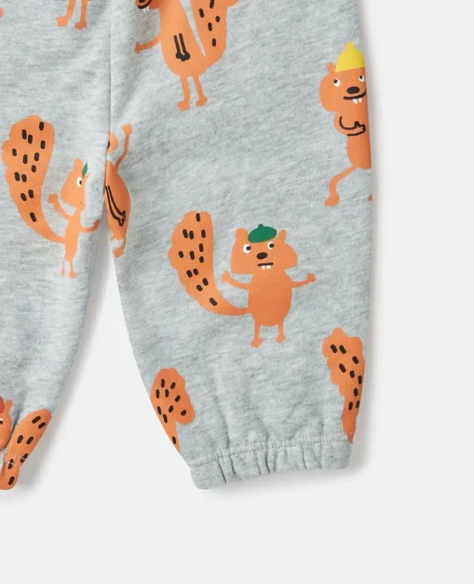 Squirrel Graphic Drawstring Sweatpants Squirrel Graphic Drawstring Sweatpants