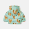 Squirrel Print Hooded Puffer Coat Squirrel Print Hooded Puffer Coat