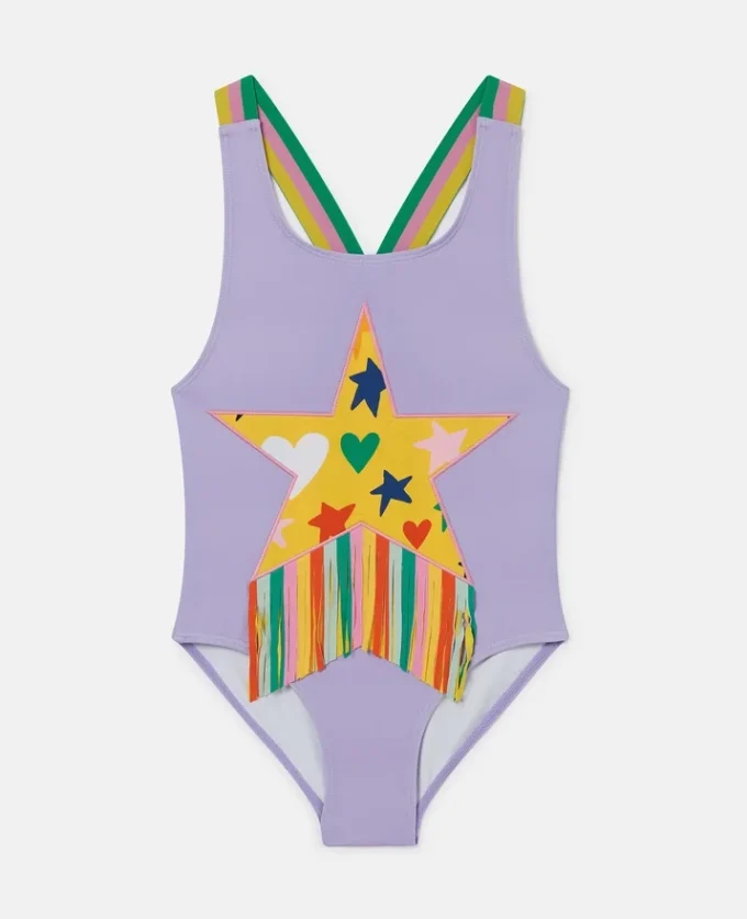 Star Graphic Fringe Swimsuit Star Graphic Fringe Swimsuit