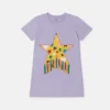 Star Graphic Fringe T-Shirt Dress Star Graphic Fringe T-Shirt Dress