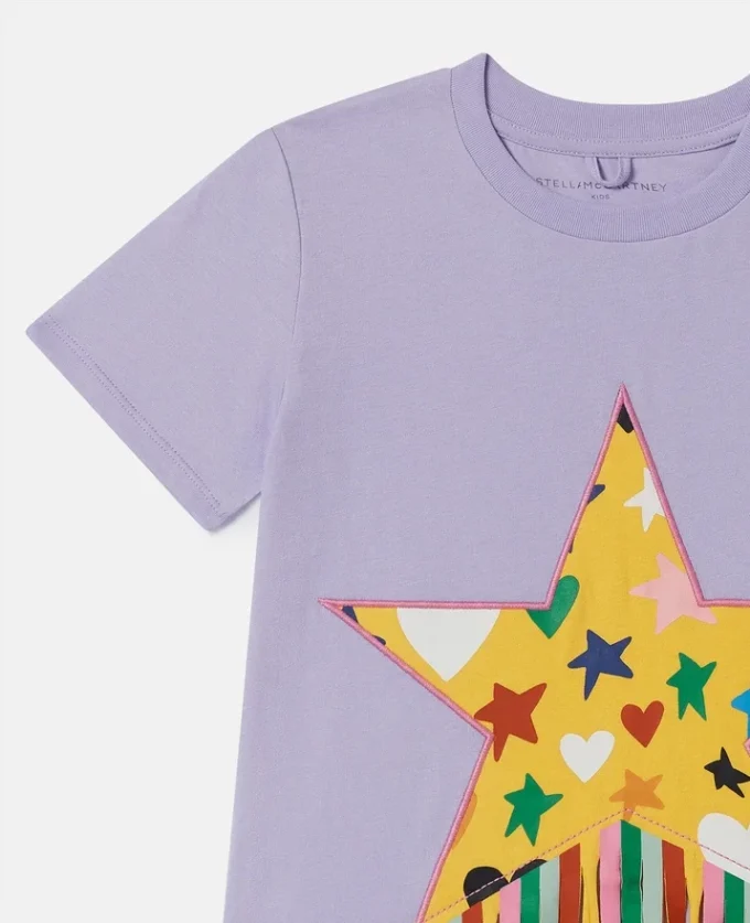 Star Graphic Fringe T-Shirt Dress Star Graphic Fringe T-Shirt Dress