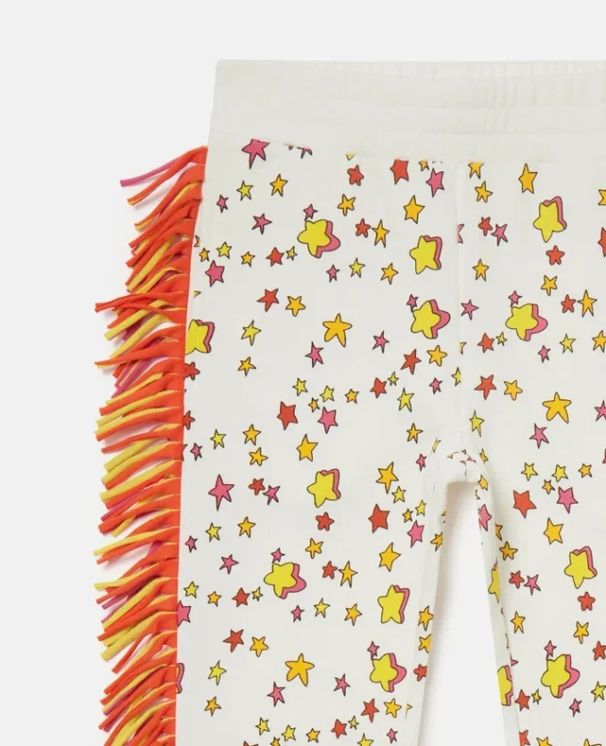 Star Graphic Fringed Drawstring Sweatpants Star Graphic Fringed Drawstring Sweatpants