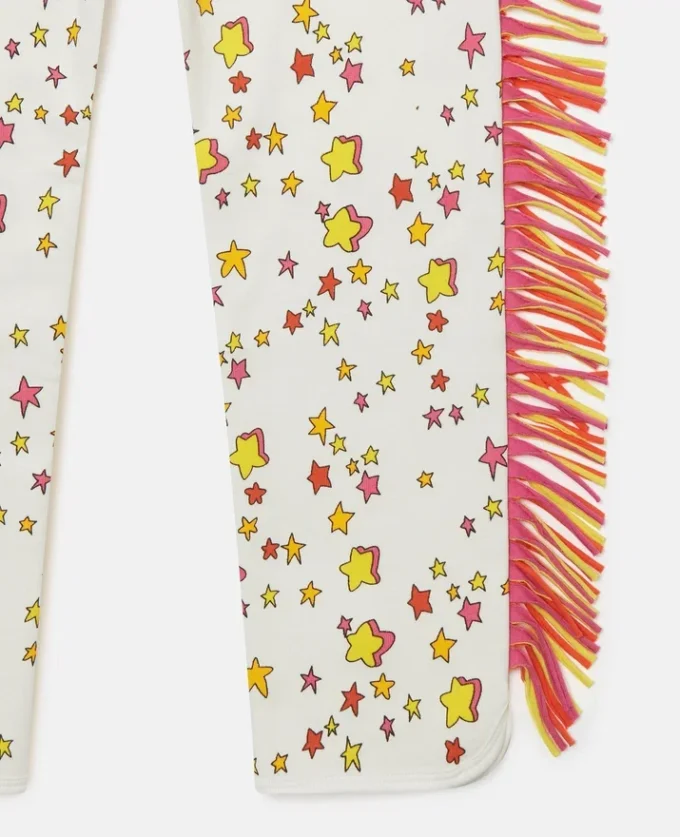 Star Graphic Fringed Drawstring Sweatpants Star Graphic Fringed Drawstring Sweatpants
