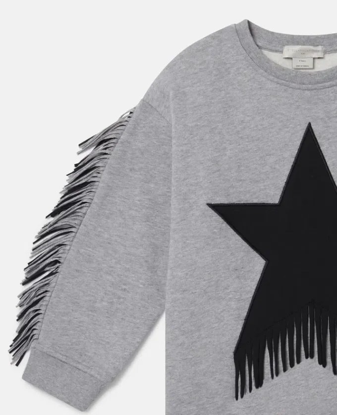 Star Graphic Fringed Dress Star Graphic Fringed Dress