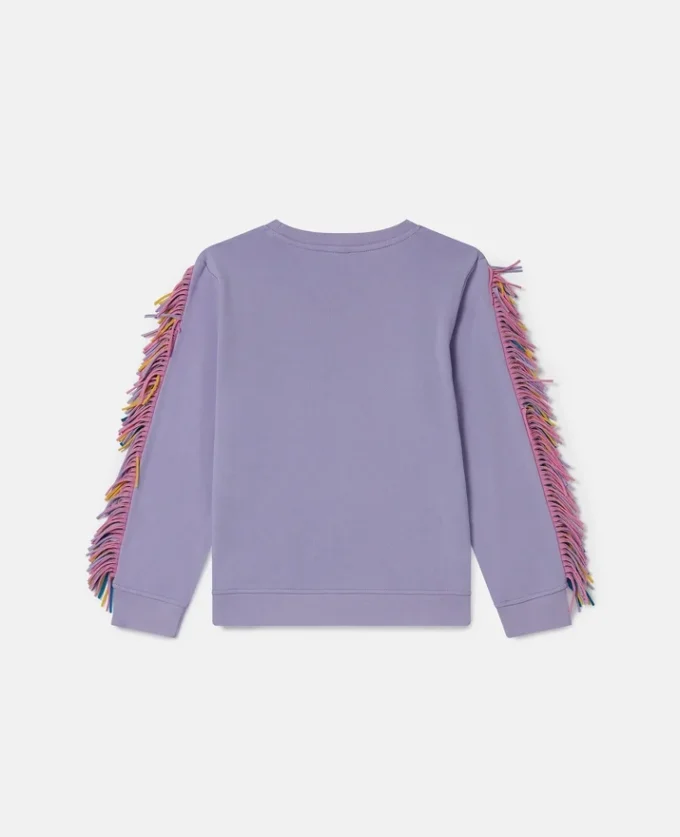 Star Graphic Fringed Sweatshirt Star Graphic Fringed Sweatshirt