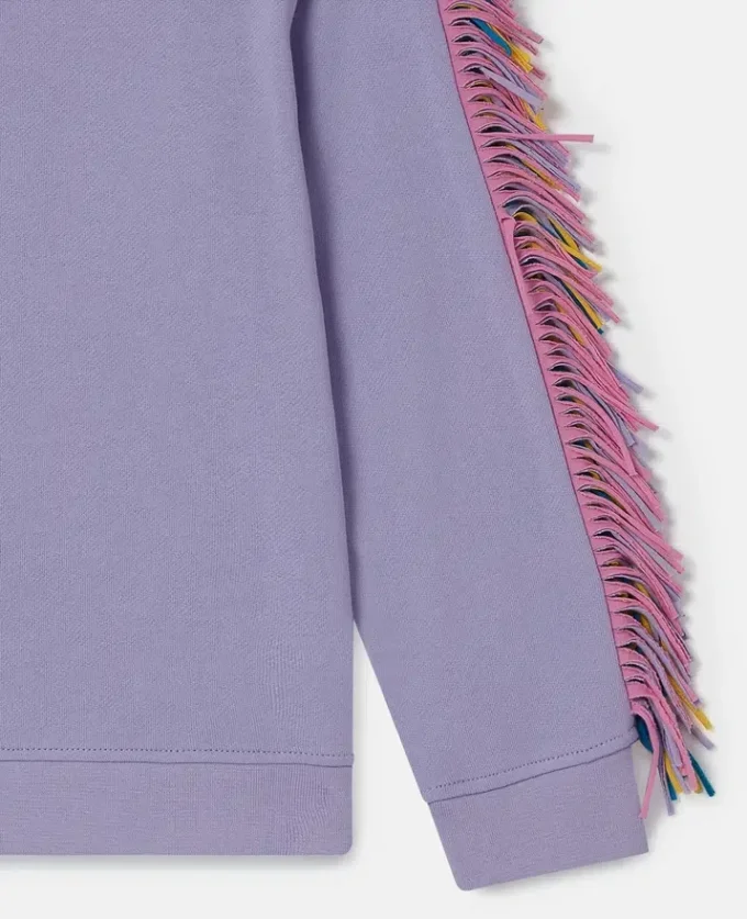Star Graphic Fringed Sweatshirt Star Graphic Fringed Sweatshirt
