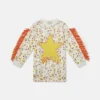 Star Graphic Fringed Sweatshirt Dress Star Graphic Fringed Sweatshirt Dress