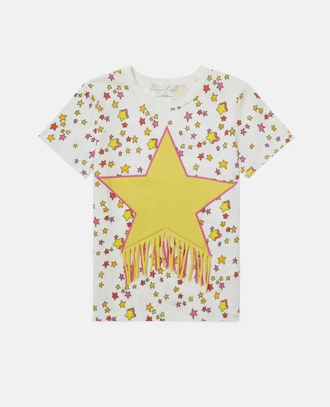 Star Graphic Fringed T-Shirt Star Graphic Fringed T-Shirt