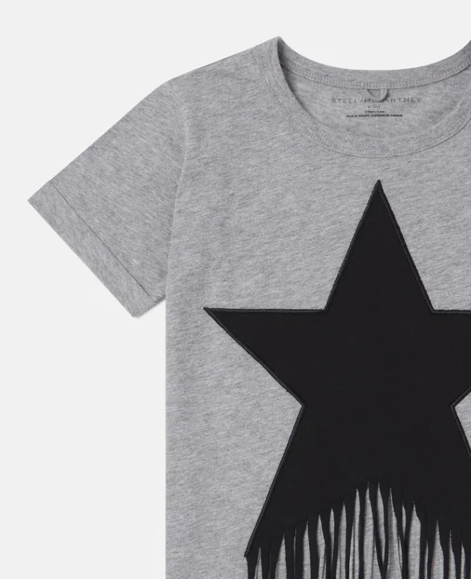 Star Graphic Fringed T-Shirt Star Graphic Fringed T-Shirt