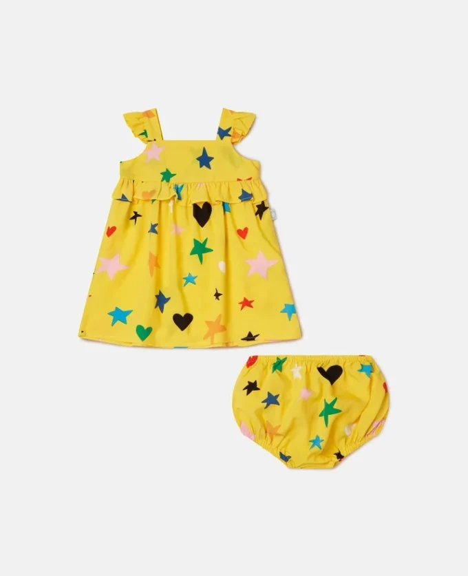 Star Pattern Dress and Bloomers Set Star Pattern Dress and Bloomers Set