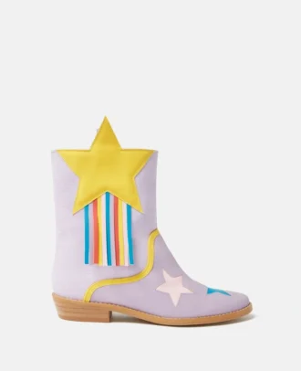 Star Pattern Western Boots