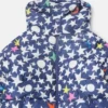 Star Print Hooded Puffer Coat Star Print Hooded Puffer Coat