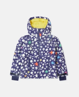 Star Print Hooded Ski Jacket Star Print Hooded Ski Jacket