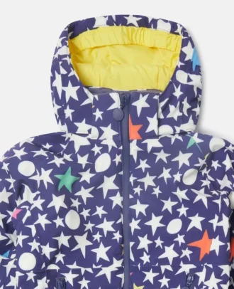 Star Print Hooded Ski Jacket Star Print Hooded Ski Jacket