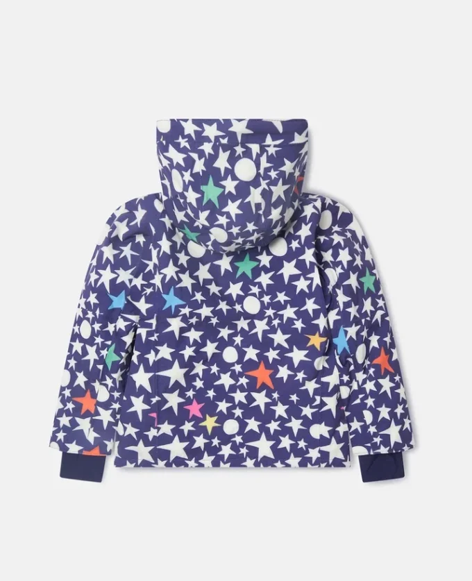 Star Print Hooded Ski Jacket Star Print Hooded Ski Jacket