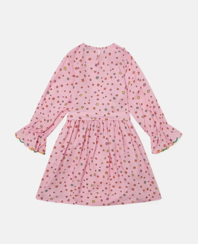 Star Print Long-Sleeve Dress Star Print Long-Sleeve Dress