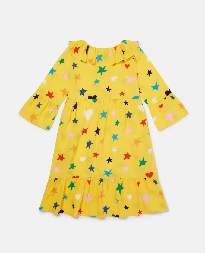 Star Print Long-Sleeve Dress Star Print Long-Sleeve Dress