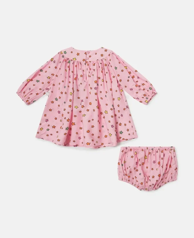 Star Print Long-Sleeve Dress Star Print Long-Sleeve Dress