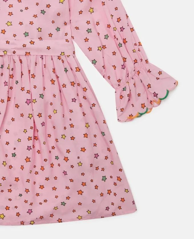 Star Print Long-Sleeve Dress Star Print Long-Sleeve Dress