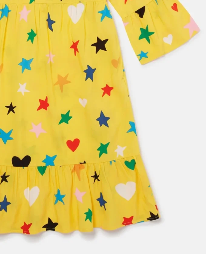 Star Print Long-Sleeve Dress Star Print Long-Sleeve Dress