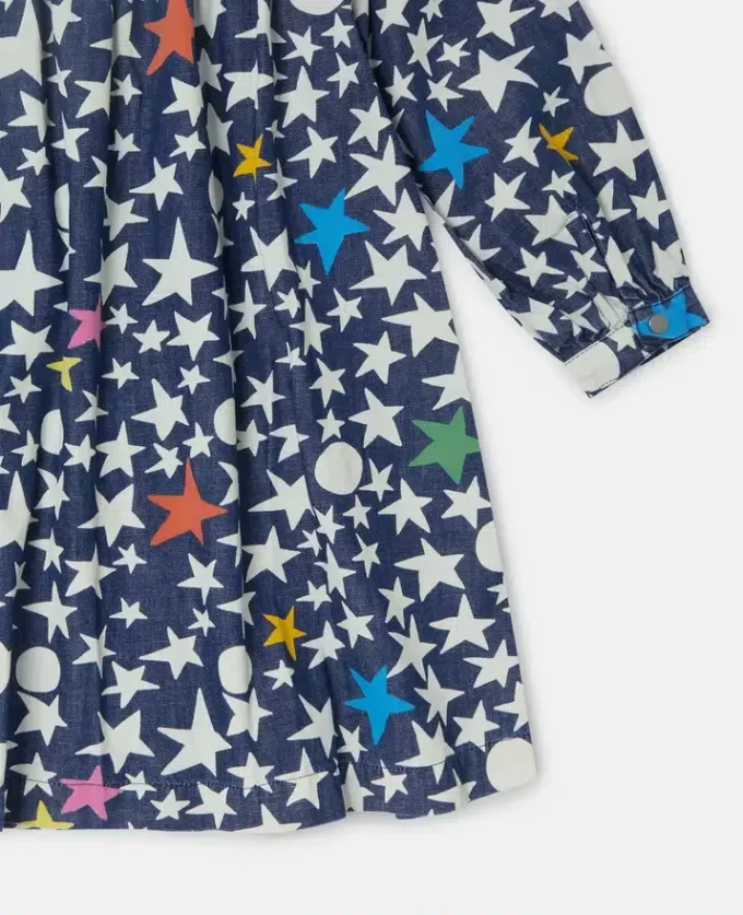 Star Print Long-Sleeve Dress Star Print Long-Sleeve Dress