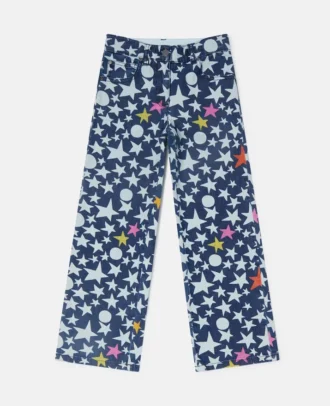 Star Print Straight-Leg Denim Jeans Star Print Straight-Leg Denim Jeans