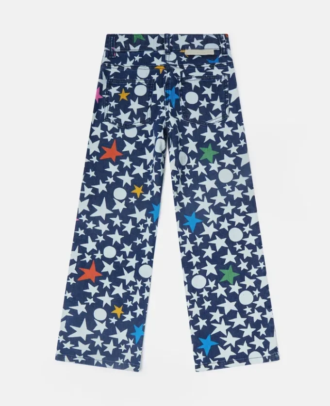 Star Print Straight-Leg Denim Jeans Star Print Straight-Leg Denim Jeans
