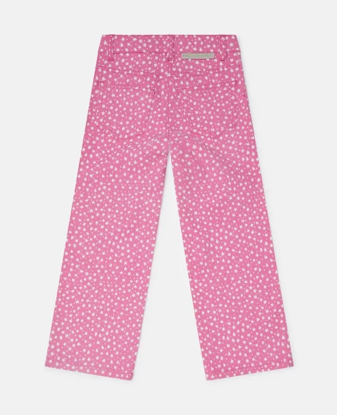 Star Print Straight-Leg Denim Jeans Star Print Straight-Leg Denim Jeans