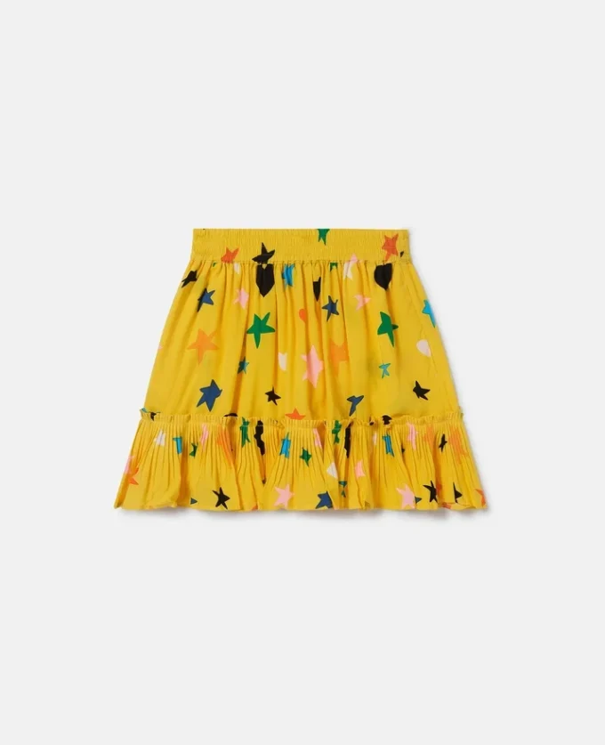 Star Print Tiered Skirt Star Print Tiered Skirt
