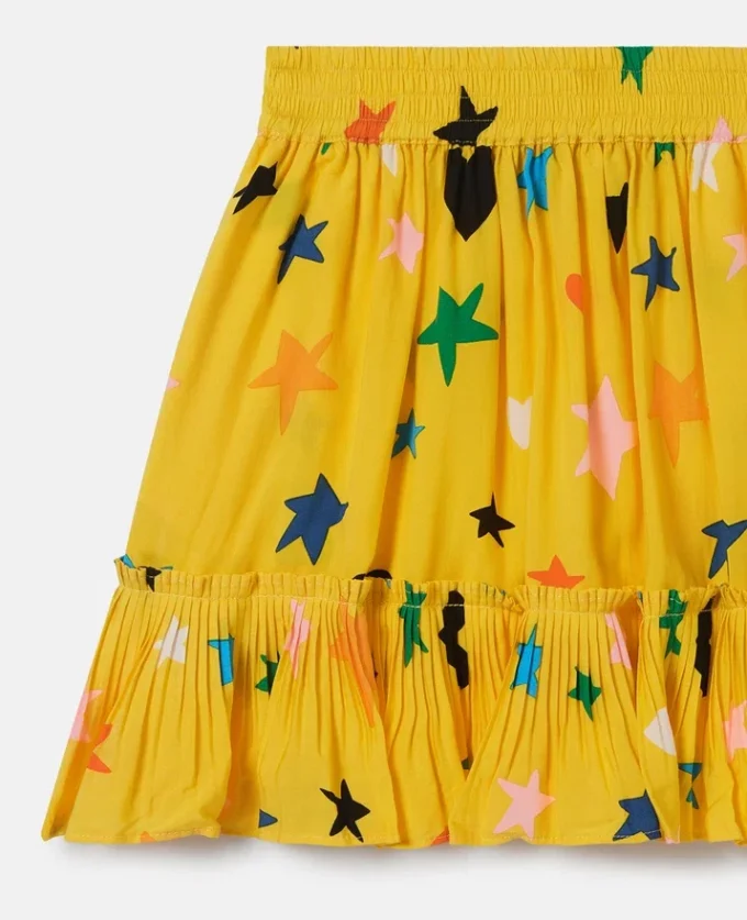 Star Print Tiered Skirt Star Print Tiered Skirt