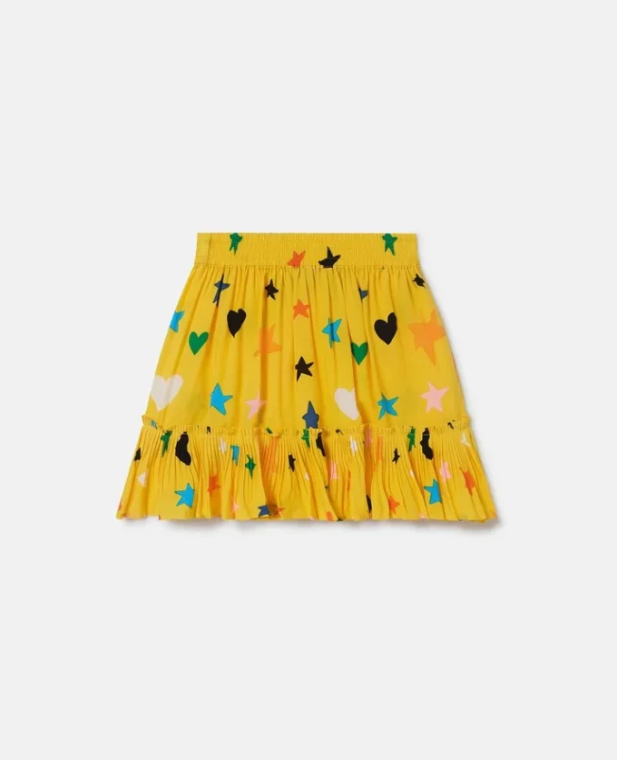Star Print Tiered Skirt Star Print Tiered Skirt