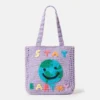 Stay Earthy Graphic Knitted Tote Bag Stay Earthy Graphic Knitted Tote Bag