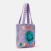 Stay Earthy Graphic Knitted Tote Bag Stay Earthy Graphic Knitted Tote Bag