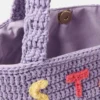 Stay Earthy Graphic Knitted Tote Bag Stay Earthy Graphic Knitted Tote Bag
