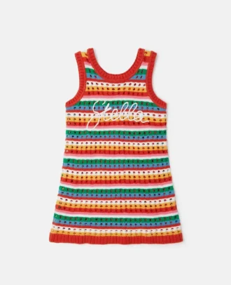 Stella Embroidered Crochet Sleeveless Dress
