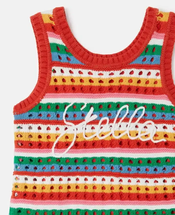 Stella Embroidered Crochet Sleeveless Dress Stella Embroidered Crochet Sleeveless Dress