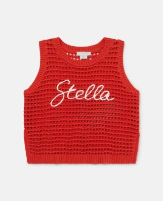 Stella Embroidered Crochet Sleeveless Top