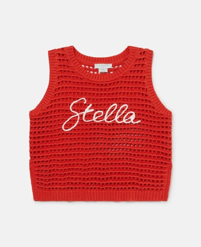 Stella Embroidered Crochet Sleeveless Top Stella Embroidered Crochet Sleeveless Top