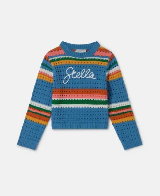 Stella Embroidered Crochet Sweater