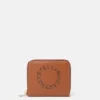 Stella Logo Grainy Studded Zip Mini Wallet Stella Logo Grainy Studded Zip Mini Wallet