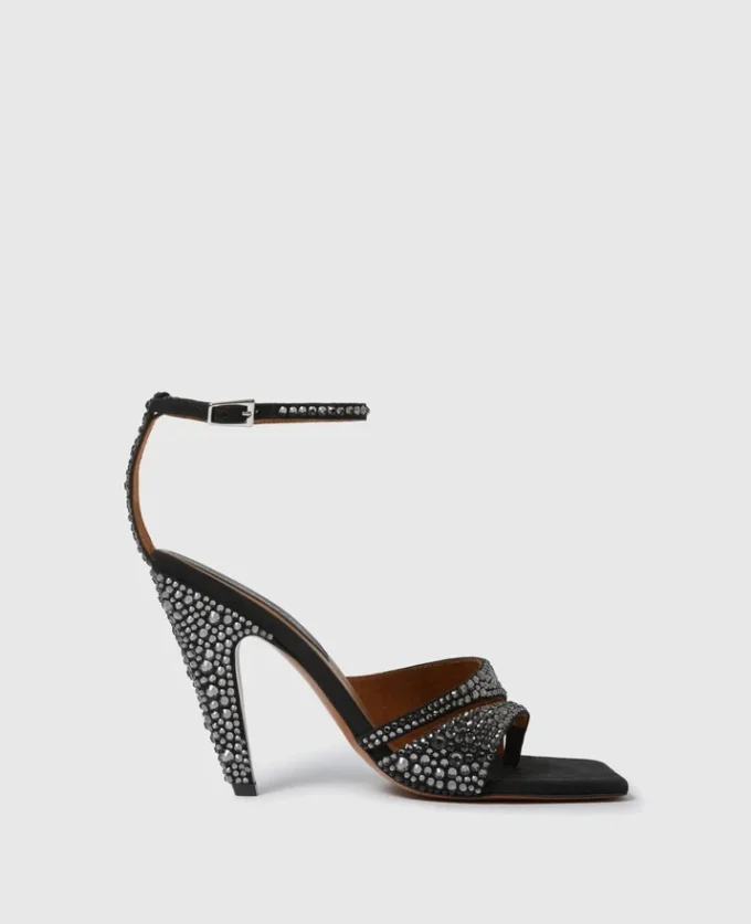 Stella Spur Crystal Hotfix Heeled Pump Stella Spur Crystal Hotfix Heeled Pump